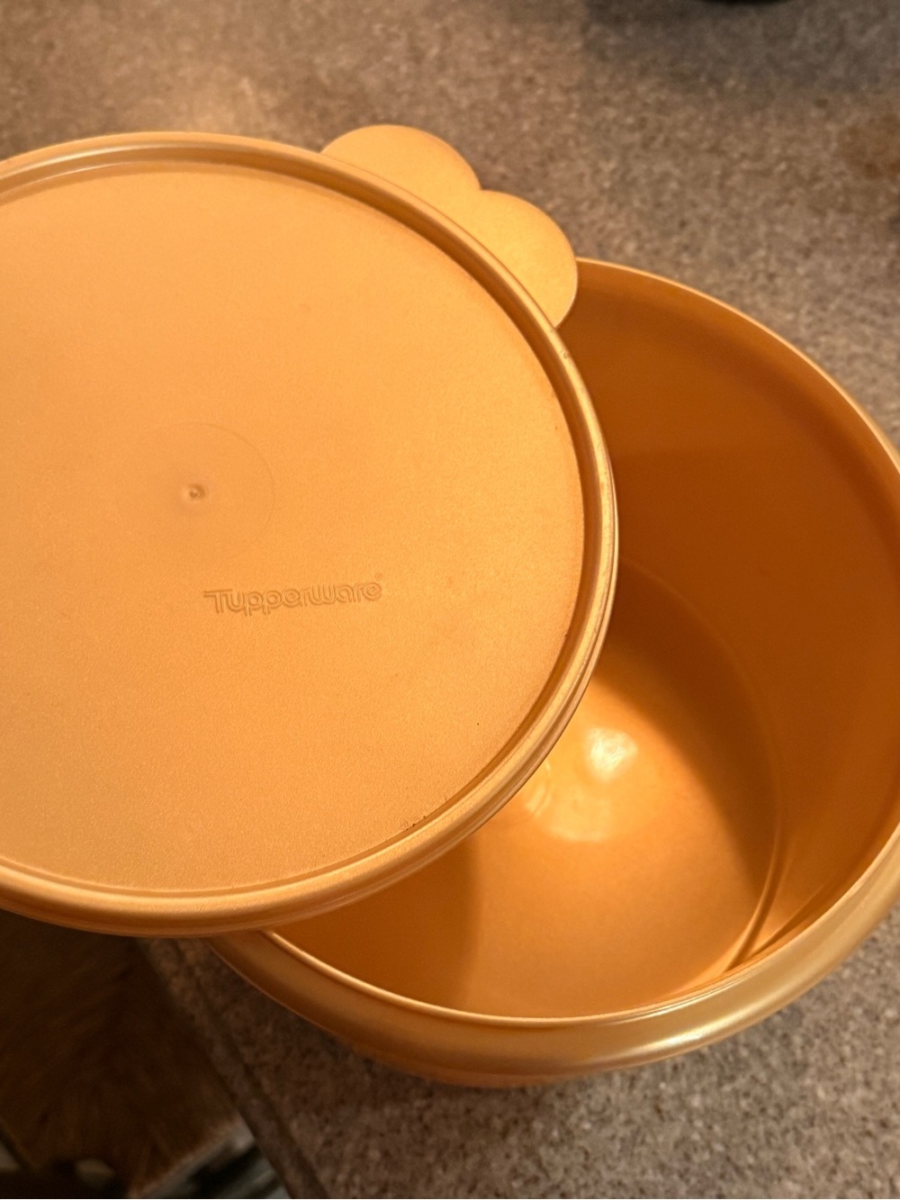 Tupperware Golden Storage Bowl with Lid